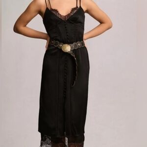 NWT Anthropologie Lace Button slip Dress Size 0